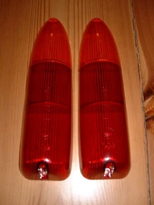 2x Trabant 601 Rücklicht Heckleuchte rot - gelb Rückleuchtenglas Rücklichtkappe - Bild 1 von 1