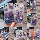 Butterfly Case For iPhone 15 14 Pro Max 13 12 11 XR XS Bling Quicksand Cover