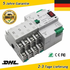 4P 100A Automatischer Transferschalter Dual Power Notstrom Umschalter Transfer - Bild 1 von 13