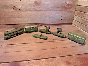 Vintage SET Marx O Gauge # 500 Army Supply Train Steam Locomotive Tender - PARTS - Picture 1 of 23
