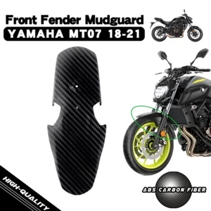 Kohlefaser Vorderreifen Kotflügel Abdeckung Schutz Verkleidung für Yamaha 2018-2023 MT-07 - Bild 1 von 10