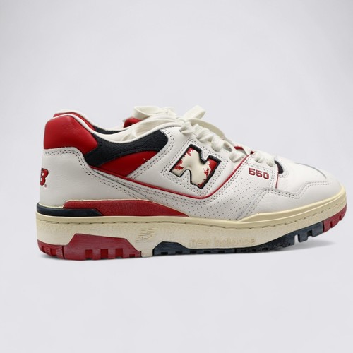Scarpe sneakers casual New Balance 550 vintage rosse taglia uomo 9 donna 10 5
