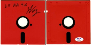 Steve Woz Wozniak SIGNED 5.25" Floppy Disk Apple II Founder PSA/DNA AUTOGRAPHED - Picture 1 of 1