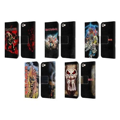 OFFICIAL IRON MAIDEN ART LEATHER BOOK WALLET CASE COVER FOR APPLE iPOD TOUCH MP3 - Image 1 of 4