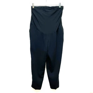 J Crew Black Adjustable Waist High Rise Maternity Jamie Pull On Pants 6 New $89 - Picture 1 of 12