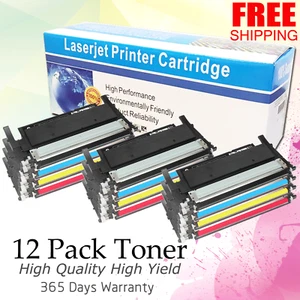 12 PCS Toner Cartridge for Samsung CLT-404S Xpress C430 C430W C480 C480FW C480W - Picture 1 of 3