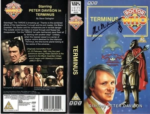 Doctor Who: Terminus VHS Cover Signed by MARK STRICKSON - Picture 1 of 1