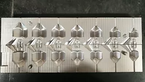 MOLDE DE PLOMO DE DADOS VOLTEO EN LÍNEA DE PESCA 7 EN 1 OZ-4 OZ CNC ALUMINIO - Imagen 1 de 2