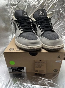 Nike Air Jordan 1 One Low SE Crater Black Grey DM4657-001 Men’s Size 14 - Picture 1 of 16