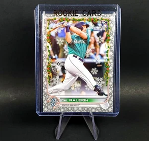 Cal Raleigh RC SP 2022 Topps Metallic Holiday Rookie Seattle Mariners Baseball - Picture 1 of 13