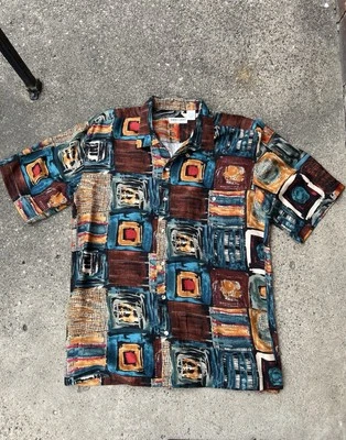 Camisa De Colección Pura Seda Pierre Cardin Abotonada Manga Corta M Diseñador Años 90’s Foto 1 de 4