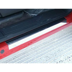 2pc. Luxury FX Chrome Door Sill Trim fit for 2007-2013 Chevy Silverado - Picture 1 of 4
