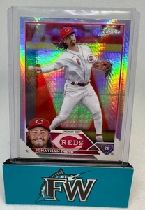 2023 Topps Chrome Jonathan India #53 Prism Refractor Reds - Picture 1 of 2