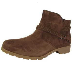 Teva Mujer Delavina Tobillo - Gamuza Botines Zapatos, Bisonte, EE. UU. 5 - Imagen 1 de 3