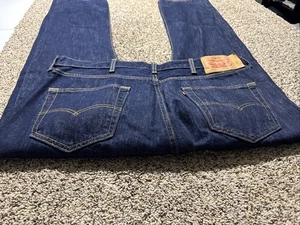 JEANS UOMO LEVI'S 501 STRAIGHT BUTTON FLY TAGLIA 38X32 - Foto 1 di 4