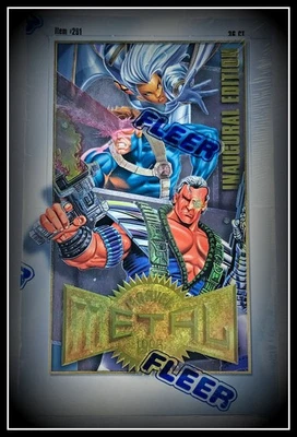 1995 Marvel Metal💥Complete Base Set ##1-138 + Pack Wrapper 💥In UltraPro Sheets - Image 1 of 4