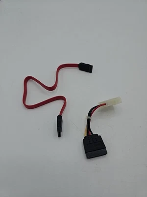 SATA Data Cable and Molex to SATA Power Cable Converter Twin Pack 2 cavetti kit - Image 1 of 2