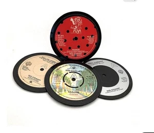 Rod Stewart Quality Handcrafted Vinyl Record Coasters, Retro Music, Set Of 4 - Picture 1 of 5