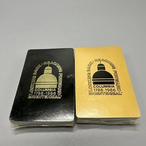 1986 Columbia SC Bicentenario Carolina del Sud Carte da gioco vintage 2 mazzi NUOVE - Foto 1 di 4