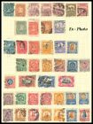 (AT0489) MEXICO - 1895/1900 MULITAS UP TO 5p VALUES. 66 DIFFERENT STAMPS