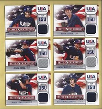 2014 Elite Extra Edition USA Baseball 15U Game Jerseys #15 Royce Lewis - Twins