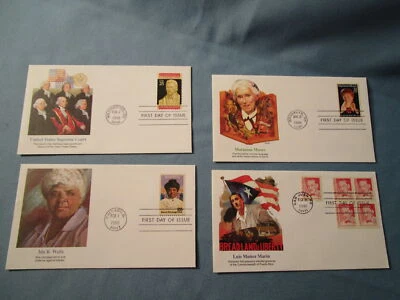 American First Day 1990 lot 4 cachet & stamps Moore Wells Marin Supreme Court - Image 1 of 4