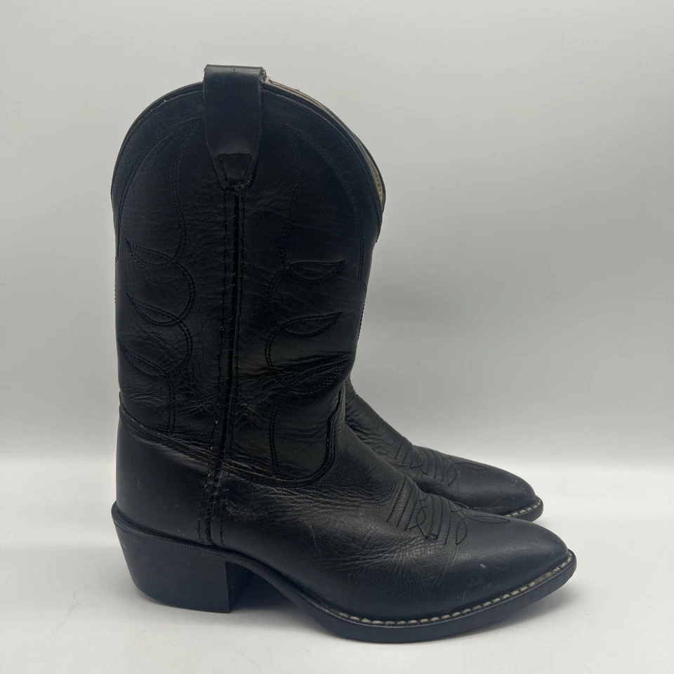 Old West Cowboy Boots Kids 1 Leather Cowgirl Western - Image 1 of 4