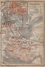 CHAMBERY CHAMB?RY town city plan de la ville & environs. Savoie carte 1914 map
