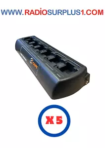 5 x Cape 6-way Multi Charger for Motorola CP200 / CP200d radios - Picture 1 of 3