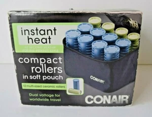 Rodillos eléctricos de calor instantáneo Conair HS28X 12 bolsa suave compacta probada en viaje - Imagen 1 de 10