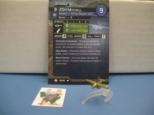 =Axis Allies War at Sea TASK FORCE B-25H Mitchell 18/60 con tarjeta= - Imagen 1 de 1
