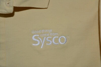 Polo L Amarillo Sysco 3 Botones Color Manga Larga Tri-Montaña Hecho en China Foto 1 de 3