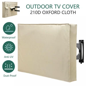 Outdoor TV Cover 30-85" 600D Heavy Duty 4Season Weatherproof TV Screen Protector - Picture 1 of 20