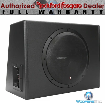 ROCKFORD FOSGATE P300-12 300W RMS 12" SUBWOOFER BASS SPEAKER BOX AMPLIFIER NEW