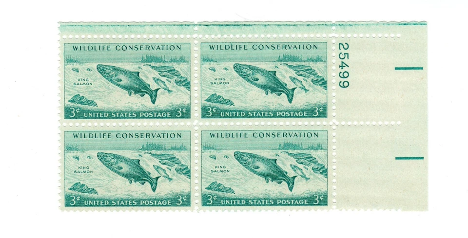 1956 US STAMP Scott #1079 4 -Block  3c FVF   MNH - Image 1 of 1