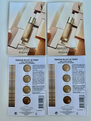 Lot 4 X Yves Saint Laurent Awakening Foundation Sample Ivory Sand Warm Toffee - Image 1 of 3