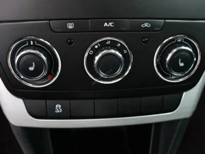 Fits Skoda Yeti 09-17 Aluminum Chrome Heater Control Rings Surrounds 3pcs - Bild 1 von 6