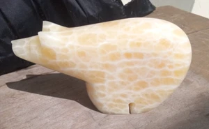 Honeycomb Calcite Bear Zuni Fetish - Picture 1 of 7