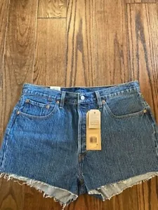 Levi 501 High Rise Shorts Damen Gr. 33 Taille Neu mit Etikett!!! - Bild 1 von 6
