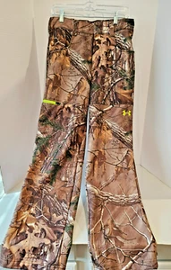 Mens Under Armour Fleece Lined Hunting/Camo Pants Size L with scent control - Picture 1 of 9