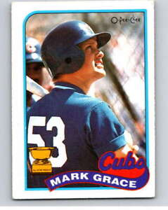 1989 O-Pee-Chee Baseball #297 Mark Grace  Chicago Cubs V95999