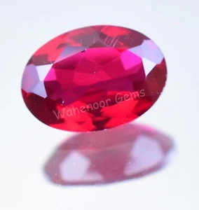 4.60 Ct Natural Red Color Almandine Garnet Oval Loose Gemstone Certified - Picture 1 of 6