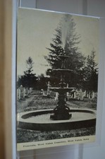 Fonte C 1940-West Union Cemitério-West Union Iowa Cartão Postal