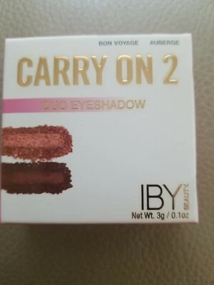 IBY Beauty Carry On 2 Duo Eyeshadow Glamping SHADES: Auberge + Bon Voyage NEW - Image 1 of 2