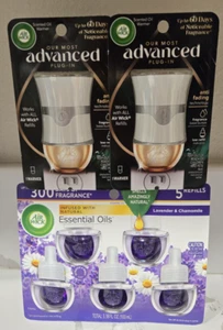 Air Wick Lavender & Chamo Essential Oils Refill, 5 ct & 2 Advance Plug-In Warmer - Picture 1 of 2