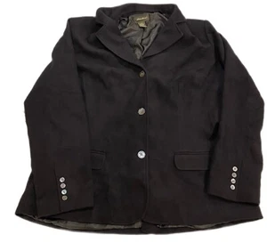 Eddie Bauer Wool Angora Rabbit Hair Coat Jacket Women Large Tall - Picture 1 of 5