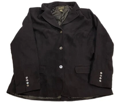 Eddie Bauer Wool Angora Rabbit Hair Coat Jacket Women Large Tall - Image 1 of 4