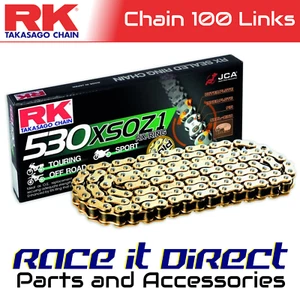 RK Chain for Honda CB550 F (4 Cylinders) 1975-1980 Gold RX-Ring - Picture 1 of 9
