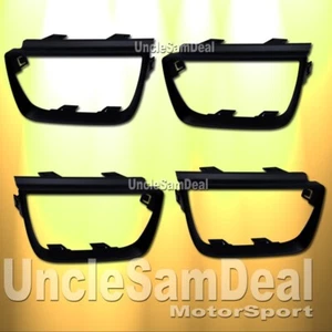 FOR CHEVY CAMARO TAIL LIGHTS FRAME TRIM BEZEL MOLDING FLAT BLACK 4 PIECES SET - Picture 1 of 1