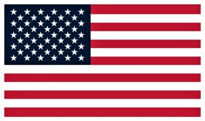 AMERICAN FLAG Vinyl Sticker Decals - White Border - Set of NINE Flags - Image 1 of 4